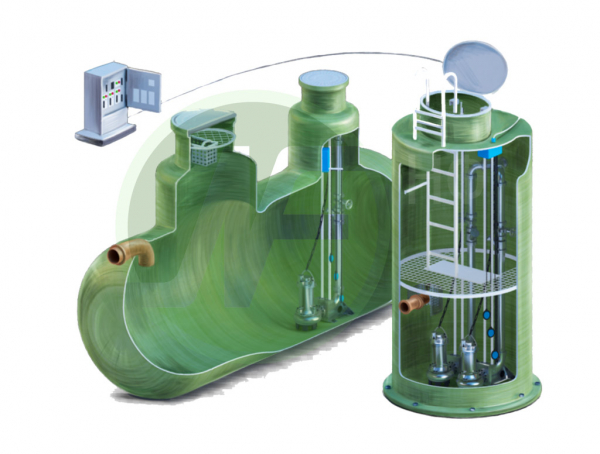 Канализационные насосные станции и резервуары